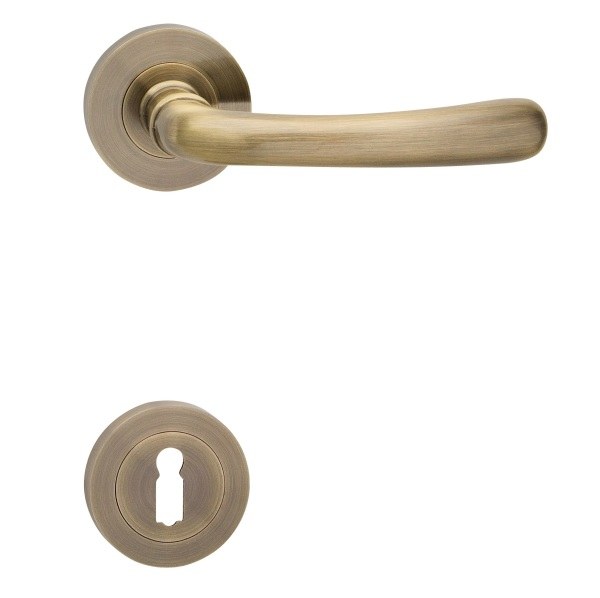 Kování rozetové DEA-R klíč bronz česaný OFS (C DEARKBRC) - Kliky, okenní a dveřní kování, panty Kování dveřní Kování dveřní mezip. bronz, čni