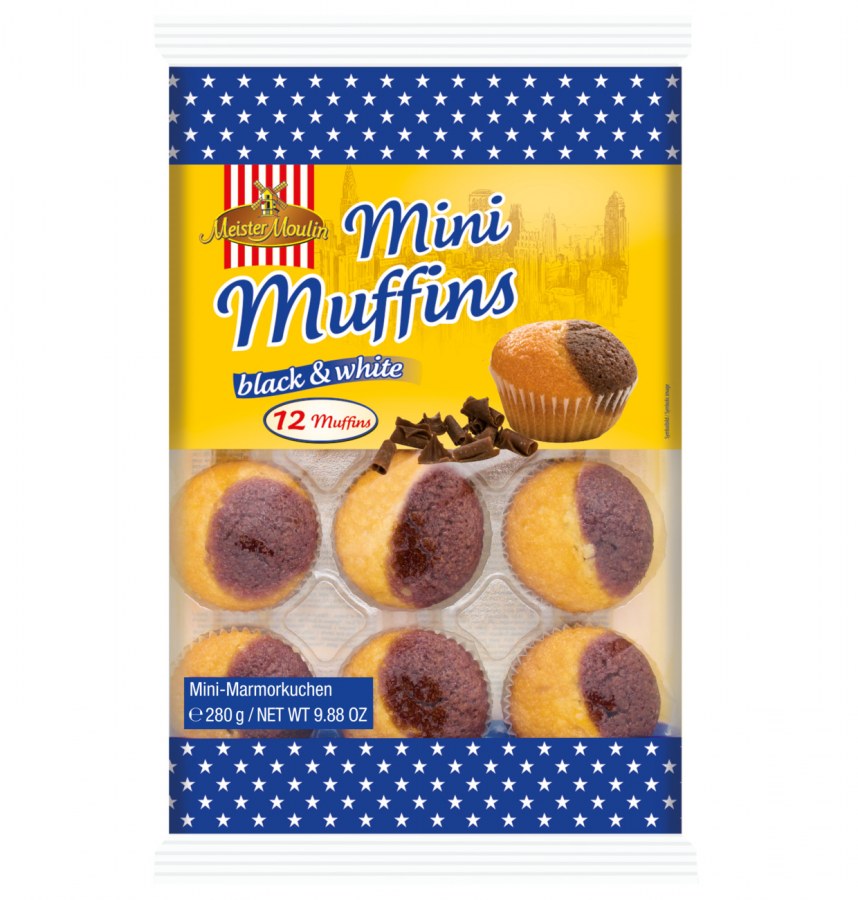 Muffins mini Black&White 280 g - Delikatesy, dárky Čokolády, bonbony, sladkosti