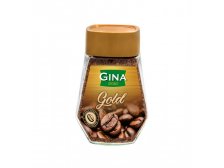 Káva rozpustná Gina GOLD 100 g (sklo)