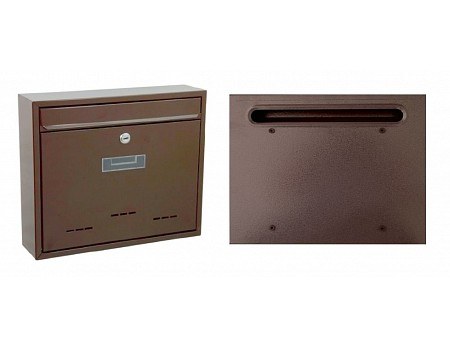 Schránka poštovní RADIM-velká hnědá, 360x310x90 mm zadní vhoz - Vybavení pro dům a domácnost Schránky, pokladny, skříňky Schránky poštovní, vhozy, přísl.