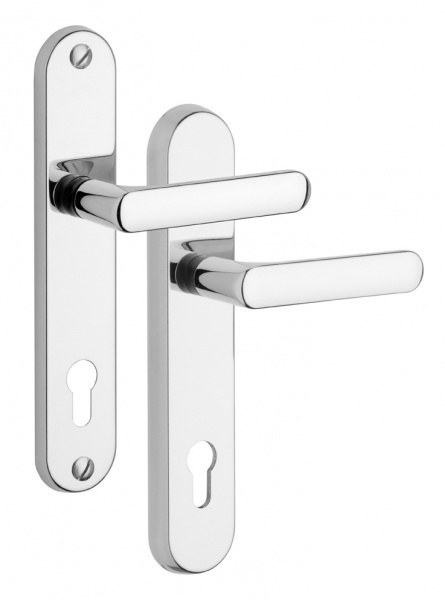 Kování bezpečnostní 807/O klika/klika 72 mm vložka chrom sat 7400 (R 80772CS) - Kliky, okenní a dveřní kování, panty Kování dveřní Kování dveřní bezpečnostní
