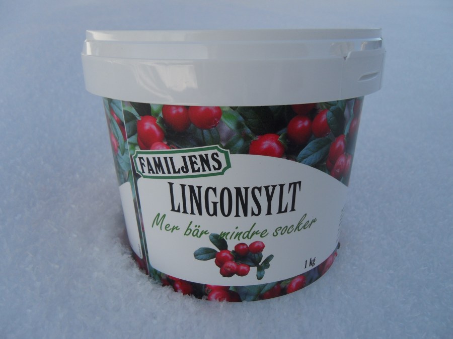 LINGONSYLT 1,5 kg Brusinky, 35% ovocný podíl ( SJ110111 ) - Delikatesy, dárky Marmelády, sirupy, ostatní