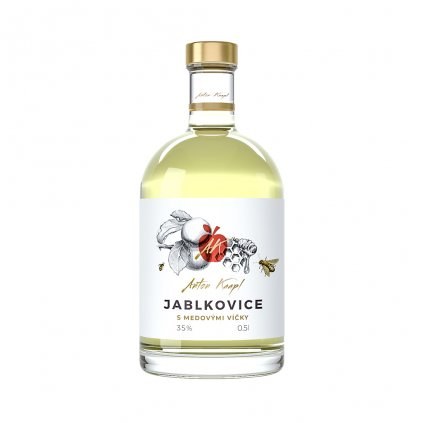 Jablkovice s medovými víčky 35%, 0,5 l Anton Kaapl - Whisky, destiláty, likéry Pálenka