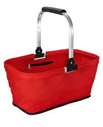 Košík nákupní skládací červený - Vybavení pro dům a domácnost Koše odpadkové, na prádlo, nákupní