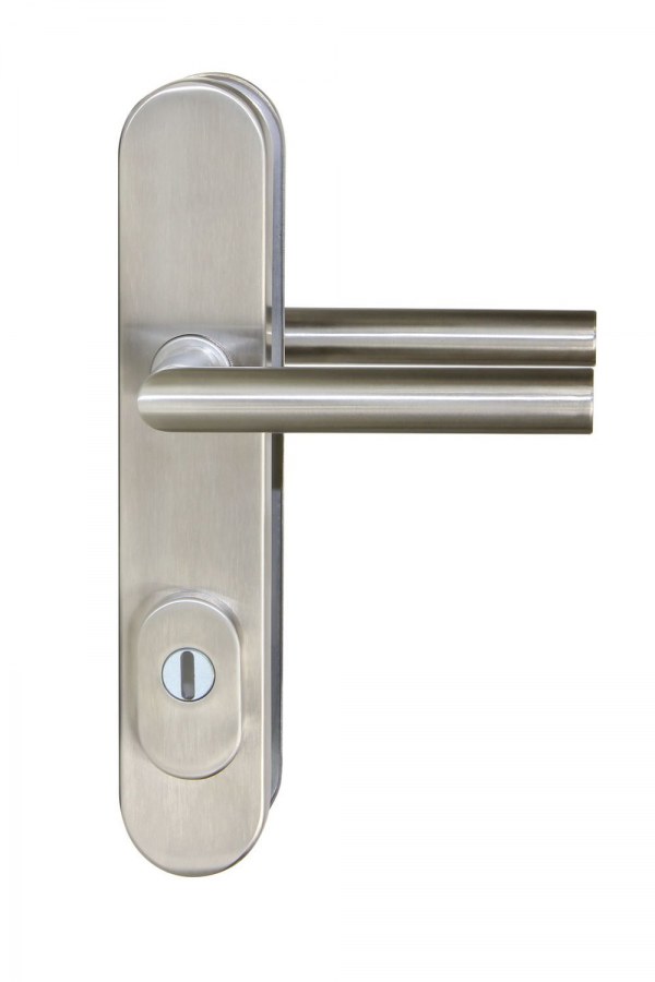 Kování bezpečnostní R.711.ZB.90.ES.N.TB3 klika/klika 90 mm vložka nerez s překrytím RJ010200 - Kliky, okenní a dveřní kování, panty Kování dveřní Kování dveřní bezpečnostní