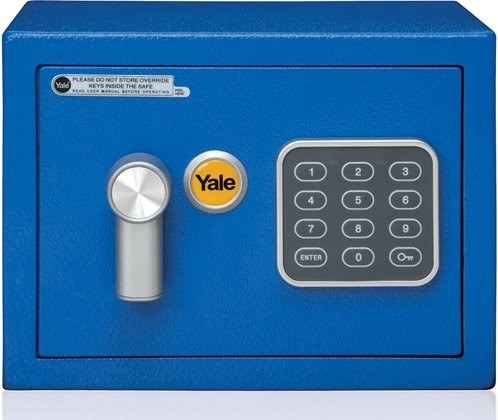 Sejf YALE safe mini modrý YSV/170/DB1/B - Vybavení pro dům a domácnost Schránky, pokladny, skříňky Pokladny, trezory