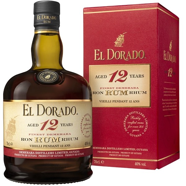 El Dorado 12YO rum 0,7 l, 40 %, BOX - Whisky, destiláty, likéry Rum