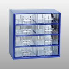 Skříňka 8x střední zásuvka, modrá - Vybavení pro dům a domácnost Schránky, pokladny, skříňky Bedny, boxy ukládací, skříňky