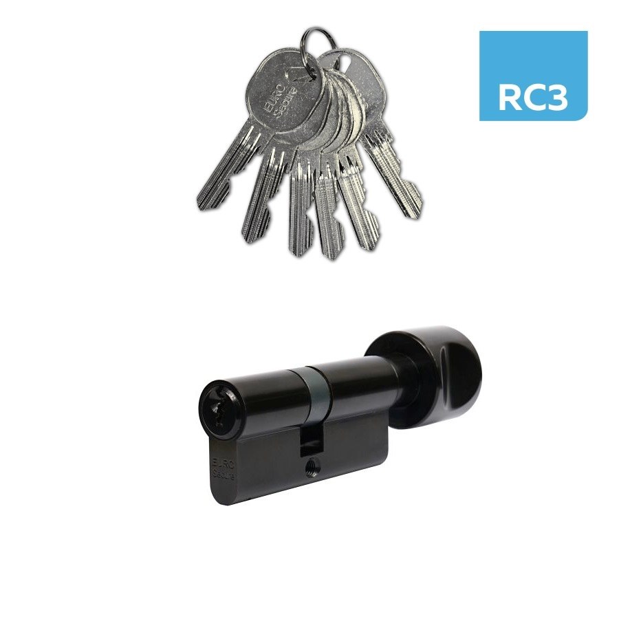 Vložka bezpečnostní s knoflíkem EURO SECURE ES.30/35K.CE BT3 - Vložky,zámky,klíče,frézky Vložky cylindrické Vložky bezpečnostní