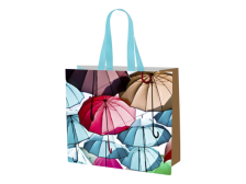 Taška nákupní ekologická deštníky 45x40x18 cm