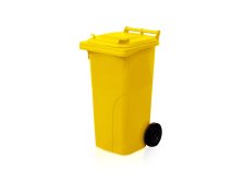 Nádoba plastová - popelnice 120 l žlutá