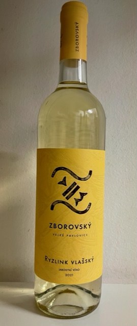 Víno Ryzlink vlašský 2021 jakostní suché, 0,75 l č.š.1721 alk.12,5% - Víno tiché Tiché Bílé
