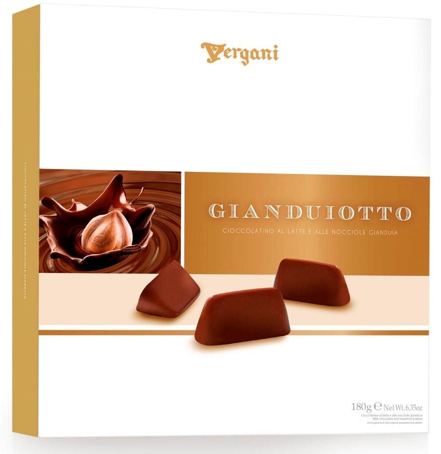 Bonboniéra - pralinky čokoládové plněné lískovými oříšky GIANDUIOTTO 180 g - Delikatesy, dárky Čokolády, bonbony, sladkosti