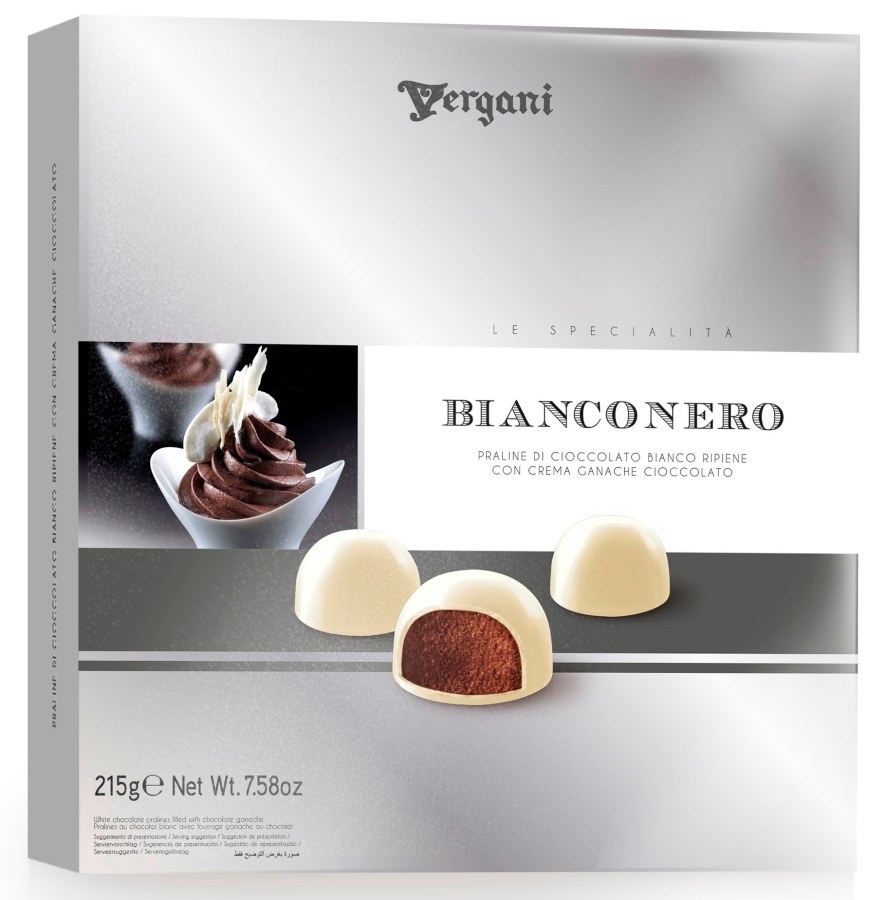 Bonboniéra - pralinky z bílé čokolády plněné čokoládou BIANCO & NERO 215 g - Delikatesy, dárky Čokolády, bonbony, sladkosti