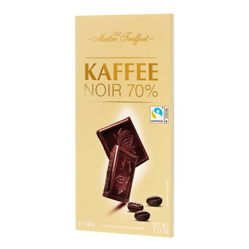 Čokoláda hořká s kávou 70%, 100g - Delikatesy, dárky Čokolády, bonbony, sladkosti