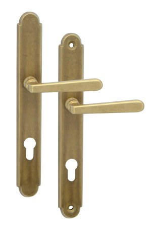 Kování bezpečnostní ALT-WIEN klika/klika 72 mm vložka PRAVOLEVÝ bronz česaný OFS - Kliky, okenní a dveřní kování, panty Kování dveřní Kování dveřní bezpečnostní