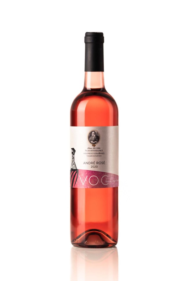 Víno André rosé 2022 VOC suché, č. š. 3022, 0,75 l, alk. 12,5 % - Víno tiché Tiché Bílé