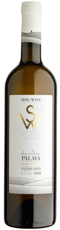 Víno Pálava 2022 PS suché, 0,75 l č. š. 22-22 z.c.4,9g/I alk. 12,5 % - Víno tiché Tiché Bílé