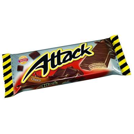 Oplatka Attack čokoládová 30 g - Delikatesy, dárky Čokolády, bonbony, sladkosti