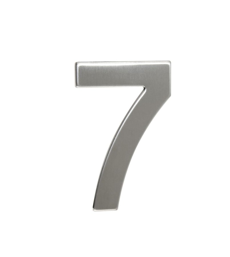 Číslice domovní RN.95L.7.N, ploché 2D, nerez v.95 mm - Kliky, okenní a dveřní kování, panty Kování domovní a doplňky Číslice, písmena