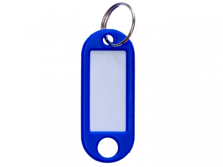 Visačka malá s kroužkem 1D sada = 50 ks modrá - Vybavení pro dům a domácnost Přívěsky, klíčenky, rozlišovače