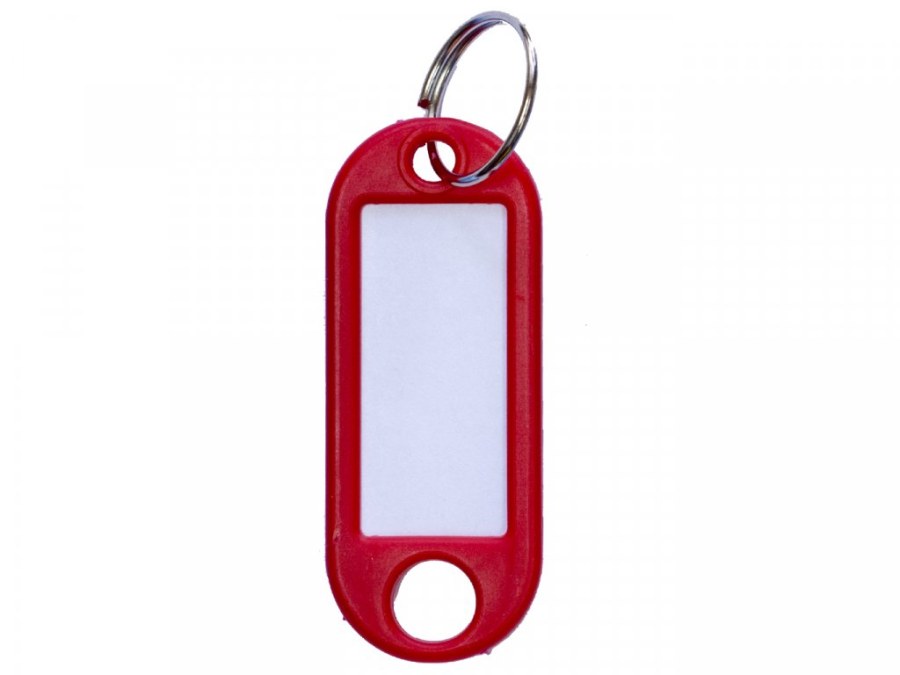 Visačka malá s kroužkem 1D sada = 50 ks červená - Vybavení pro dům a domácnost Přívěsky, klíčenky, rozlišovače