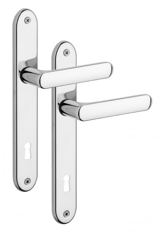 Kování interiérové SIESTA klika/klika 72 mm klíč chrom (R SIES7KCR) - Kliky, okenní a dveřní kování, panty Kování dveřní Kování dveřní mezip. chrom, nikl, nerez