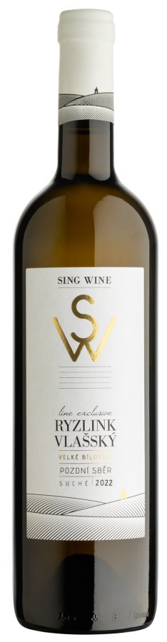 Víno Ryzlink vlašský 2022 PS suché č. š. 32-22, 0,75 l alk. 12,5% - Víno tiché Tiché Bílé
