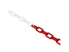 Řetěz plastový červeno-bílý 6 mmx25 m, CON 300