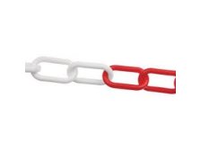 Řetěz plastový červeno-bílý 6 mmx30 m, CON 300