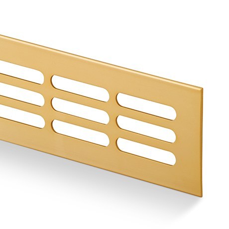 Mřížka větrací 80 x 600 mm, zlatá F3 - Vybavení pro dům a domácnost Stavební prvky Mřížky větrací