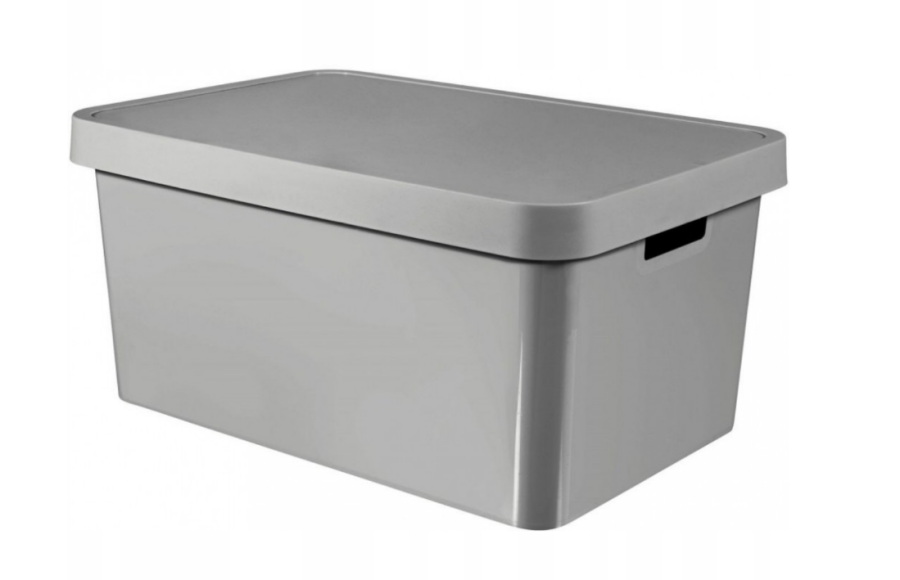 Box úložný s víkem INFINITY 45 l šedý - Vybavení pro dům a domácnost