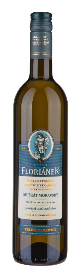 Víno Muškát moravský 2023 jakostní polosuché 0,75 l č. š. 1323 alk. 11 % - Víno tiché Tiché Bílé