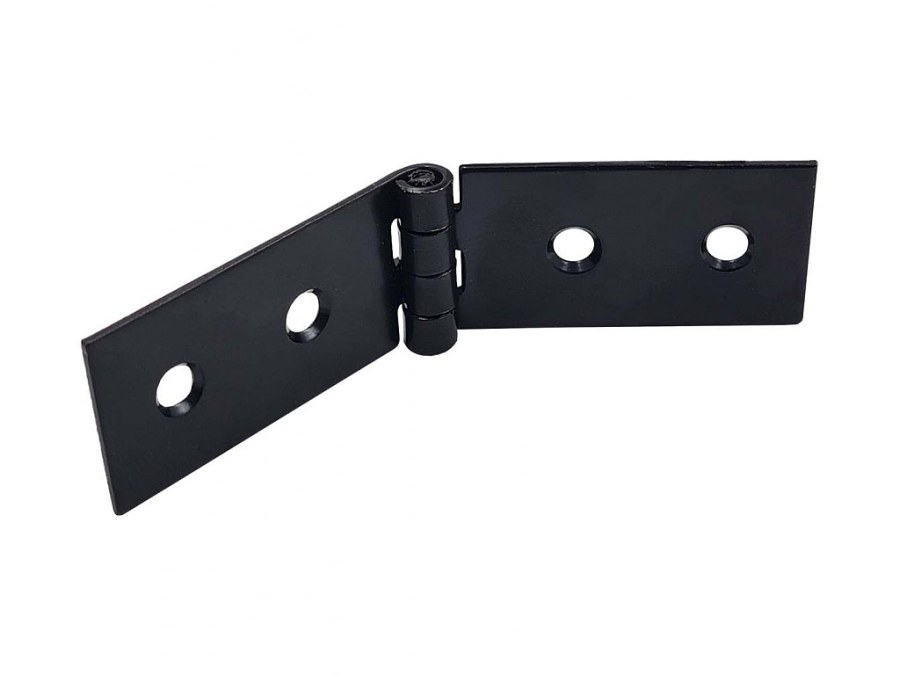 Závěs pásový hranatý 20x80x1,2 mm černý lak - Kliky, okenní a dveřní kování, panty Závěsy (panty) Závěsy vratové
