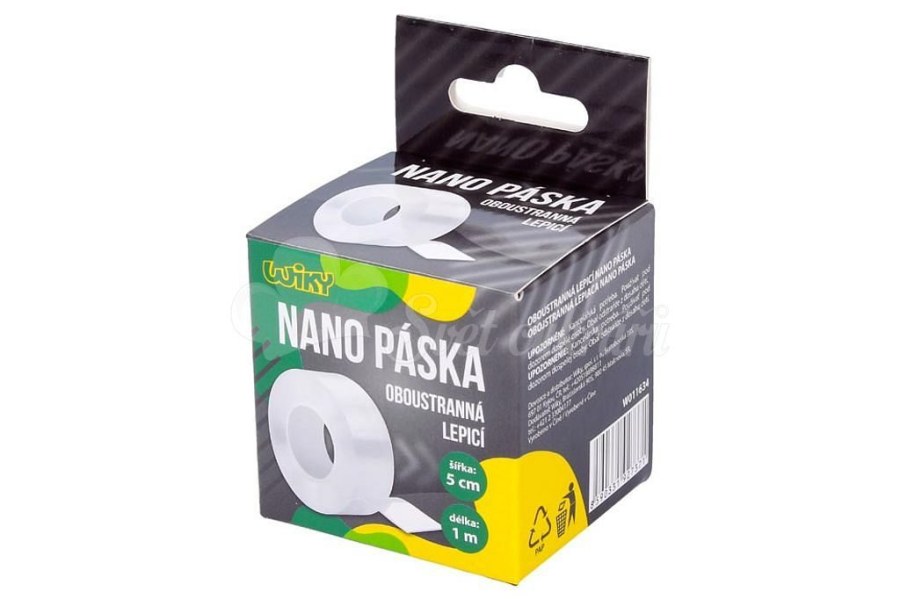 Páska oboustranná Nano 50 mmx1 m - Vybavení pro dům a domácnost Pásky lepící, maskovací, izolační
