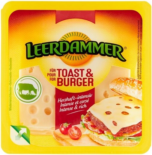 Sýr LEERDAMMER toust & burger 125 g - Delikatesy, dárky Ostatní