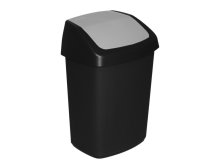 Koš na odpadky Curver® SWING BIN, 25 l, 27.8 x 34.6 x 51.1 cm, černošedý, na odpad