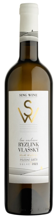 Víno Ryzlink vlašský 2023 PS suché č. š. 26-23, 0,75 l alk. 12,5% - Víno tiché Tiché Bílé