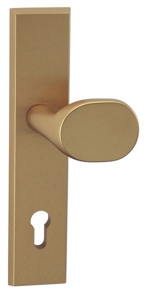 Kování bezpečnostní ATLAS klika/madlo 90 mm vložka bronzový elox F4 - Kliky, okenní a dveřní kování, panty Kování dveřní Kování dveřní bezpečnostní