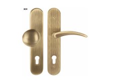 Kování bezpečnostní DAVID/BRAVO klika/klika 90 mm vložka levá bronz