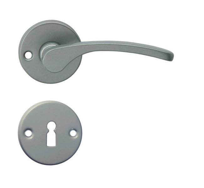 Kování rozetové VIOLA-R klika/klika klíč stříbrná (náhrada RMLAUKLSTR) - Kliky, okenní a dveřní kování, panty Kování dveřní Kování dveřní mezip. hliník, bez PÚ
