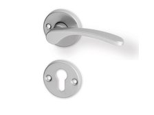 Kování rozetové VIOLA-R klika/klika vložka stříbrná Al