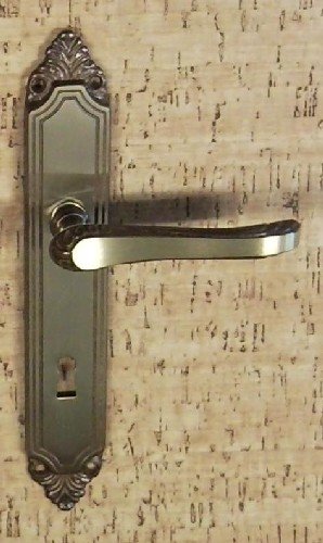 Kování interiérové ANNA klika/klika 90 mm klíč BS DOPRODEJ - Kliky, okenní a dveřní kování, panty Kování dveřní Kování dveřní mezip. bronz, čni