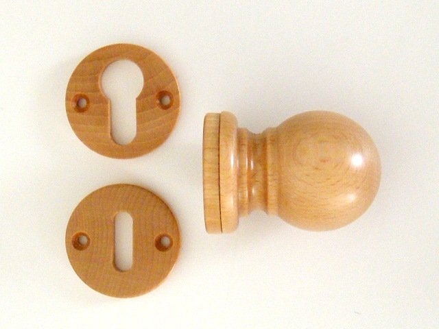 Koule NORA + rozeta na klíč lakovaná - Kliky, okenní a dveřní kování, panty Kování dveřní Kování dveřní dřevo