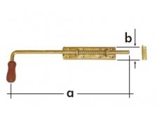 Zástrč pružinová WSP 150 s dřevěnou koncovkou 150x50mm