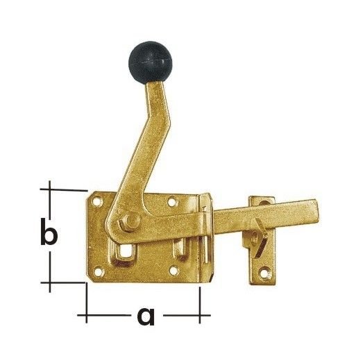 Závora zahradní WOG 80 80x60mm Závora zahradní WOG 80 80x60mm - Kliky, okenní a dveřní kování, panty Petlice, zástrče, pojistné řetízky