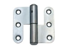 Závěs dveřní 70 rovný L kompletní závěs, levý, zinek modrý