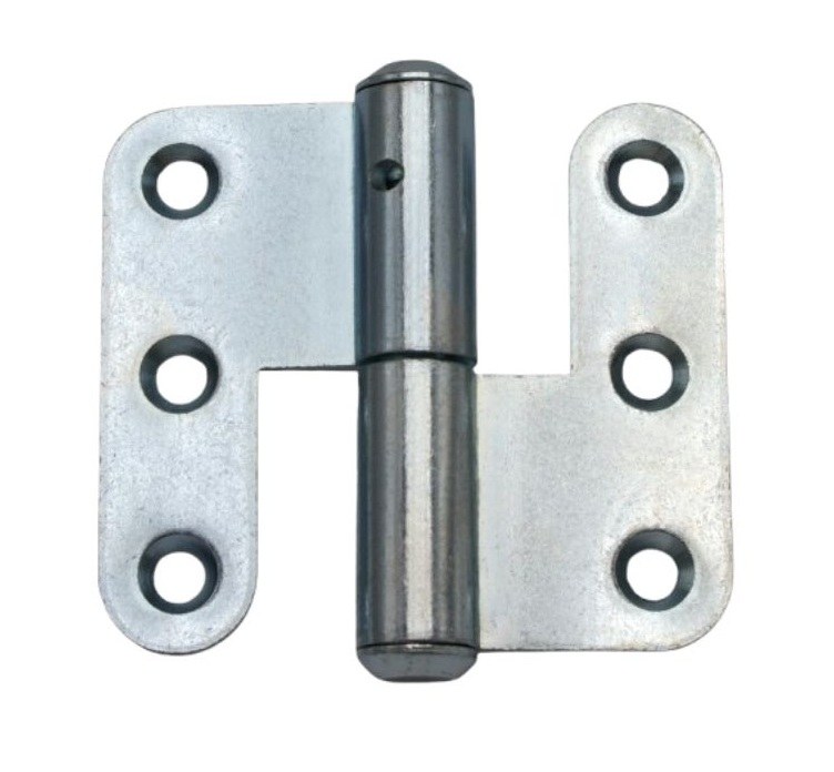 Závěs dveřní 70 rovný L kompletní závěs, levý, zinek modrý - Kliky, okenní a dveřní kování, panty Závěsy (panty) Závěsy dveřní