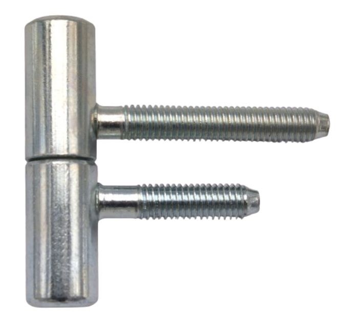 Závěs dveřní 60/10 M8/50 M8/34,5 kompletní závěs, pravo-levý, zinek modrý (balení 50 ks) - Kliky, okenní a dveřní kování, panty Závěsy (panty) Závěsy dveřní