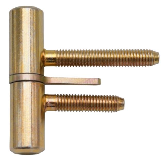 Závěs dveřní 60 M8 s hřebem kompletní závěs, pravo-levý, zinek žlutý (balení 50 ks) - Kliky, okenní a dveřní kování, panty Závěsy (panty) Závěsy dveřní